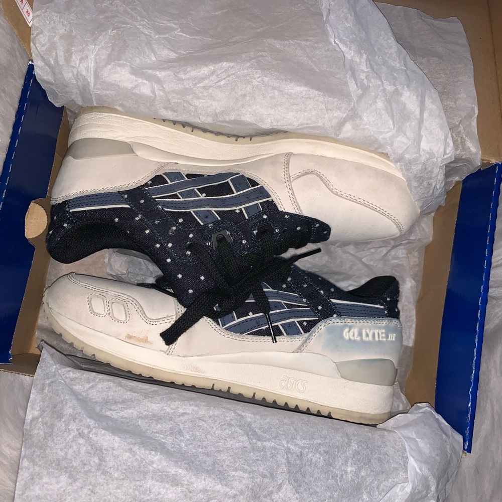 ASICS Gel-Lytle III with denim & polka dots